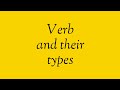 Verb and their types