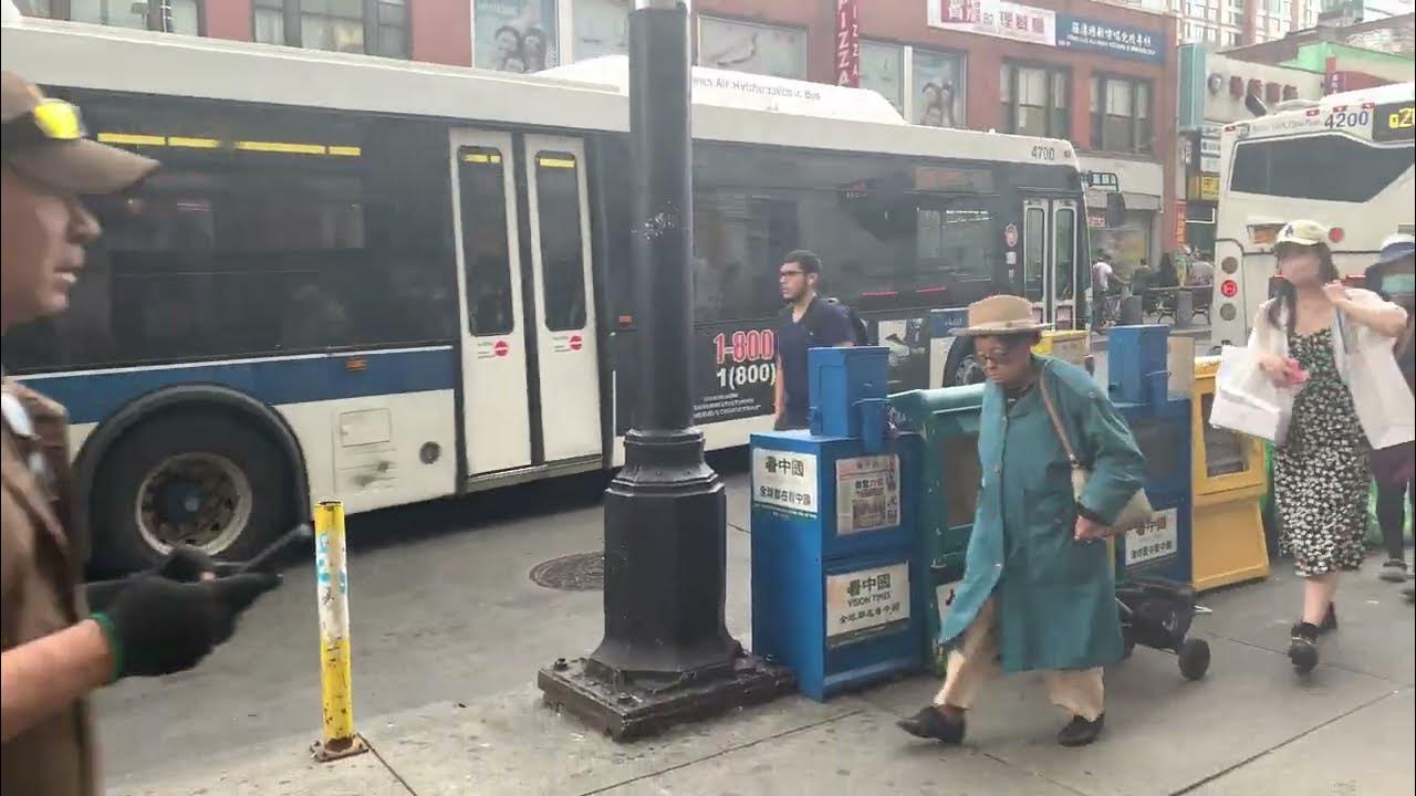 MTA New York City Bus Orion VII NG 4700 Q15A Bus at Roosevelt Av