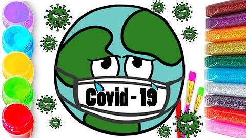 Drawing of Coronavirus / Save Earth from Corona Virus / Safety Poster Covid-19 | HD Arts