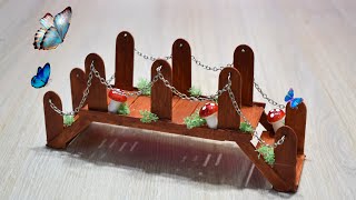 How to make Mini Bridge for Fairy Garden