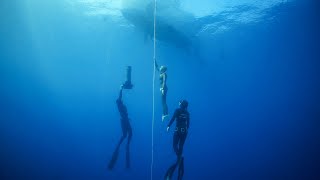 Record de France en apnée immersion libre -80 métres