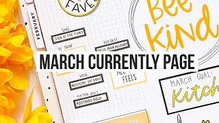 Plan With Me | March 2021 Currently Page | Big Happy Planner