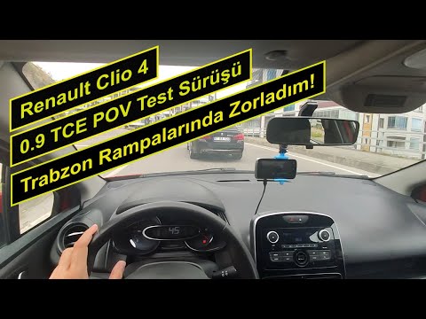 Renault Clio 4 0.9 TCe || Trabzon Rampalarında Sağlam Test