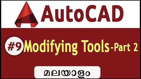 AutoCAD-Modifying Tools-Malayalam#9