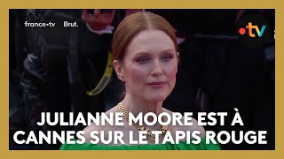 #Cannes2024 : Julianne Moore sur le tapis rouge à Cannes