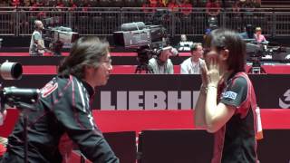 女子シングルス4回戦 加藤美優 vs 木 子 第5ゲーム