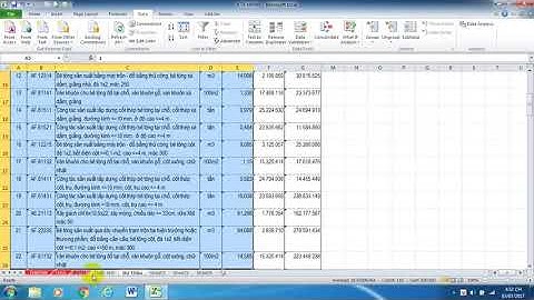 Hướng dẫn bóc tách vật liệu, nhân công, máy thi công trong dự toán Phần 1