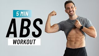 5 Min Abs Workout (At Home, No Equipment)