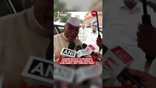 Kharge Reacts to PM Modi's Paper Leak Message: 'Speak in Parliament, Not Through Video'