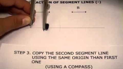 Subtraction of segment lines