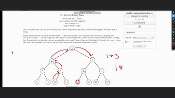 C. Sum in Binary Tree | Codeforces Round 881 (Div. 3) | Full Solution