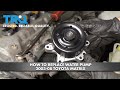 How to Replace Water Pump 2003-08 Toyota Matrix