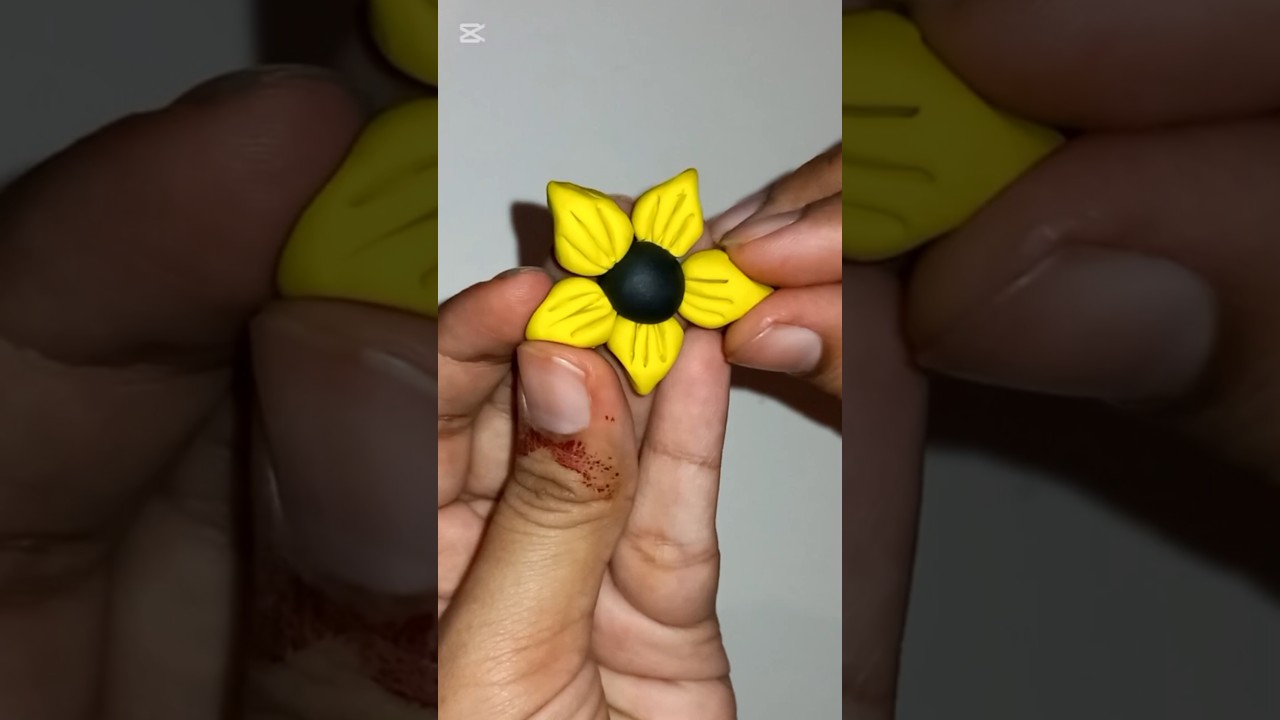 how to make sunflower with modelling clay?   
