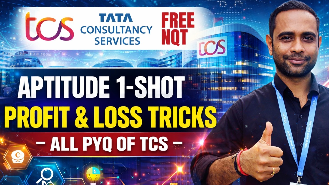 TCS Free NQT 2026 | Profit & Loss ShortCuts | TCS Aptitude 2-3 Questions | TCS Free NQT