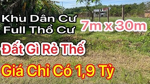 Đất Củ Chi Full thổ cư 7m x 30m tuyệt đẹp,Cơ hội sở hữu chỉ 1,9 tỷ