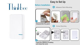 Smart Light Switch - Thinkbee 2.4Ghz WiFi Wireless Light Switch kit,  Compatible with Alexa, Google Assistant and IFTTT, Outdoor 1969ft Indoor  164ft