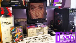 An awesome Compaq Deskpro 386s 16mhz early DOS gaming machine joins my gaming desk