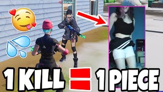 1 KILL = REMOVE 1 PIECE OF CLOTHING.. (FORTNITE CHALLENGE)