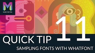 Quick Tip #11 - Sampling Fonts with WhatFont | Adobe Muse CC | Muse For You