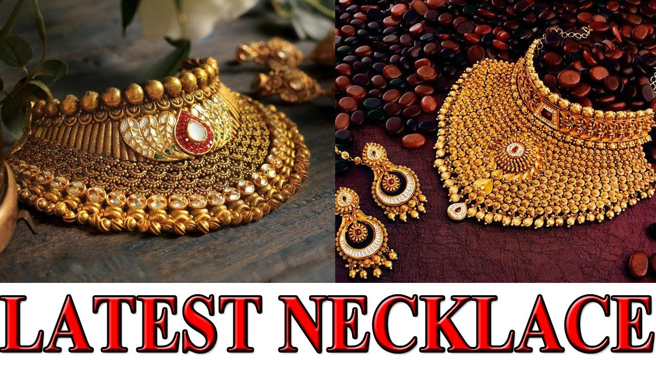 LATEST ROYAL GOLD NECKLACE DESIGNS 