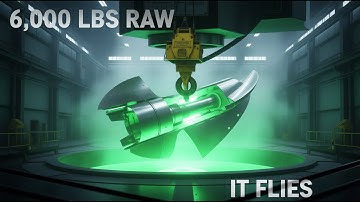 Ezt egy 6000 fontos fémtömbből megmunkálják – és repül