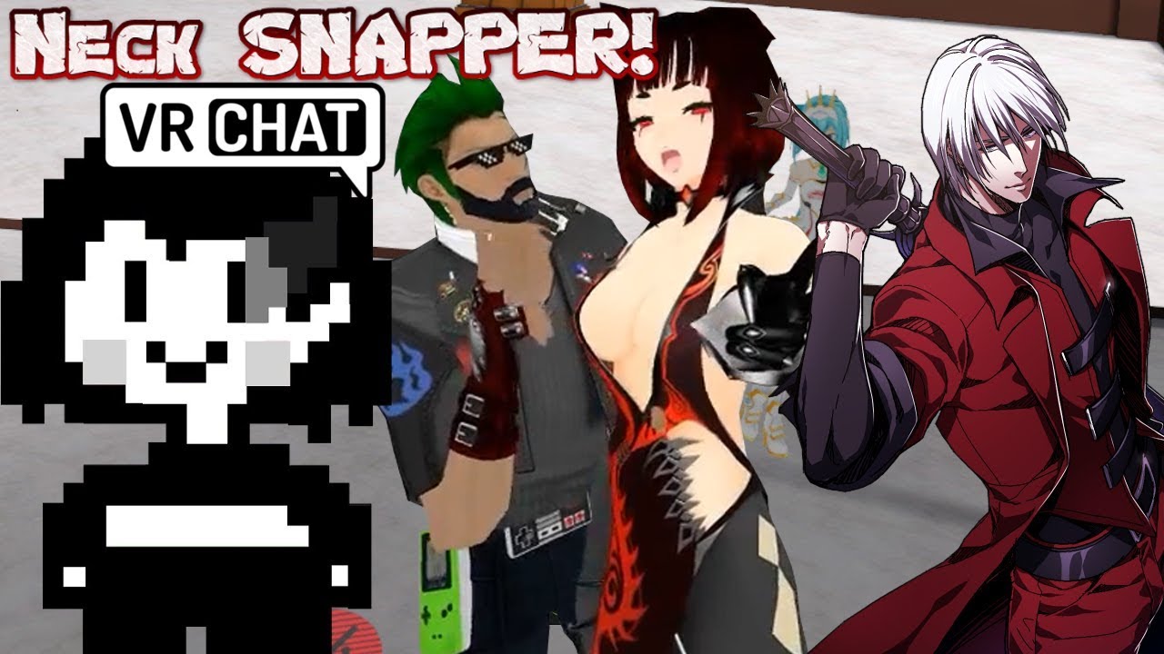 Undertale Chara Vs dante and Chun the NECK SNAPPER! | VRCHAT!