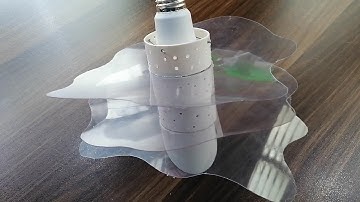 Simple LED Lamp Idea With PVC Pipe Fly Away Lamp