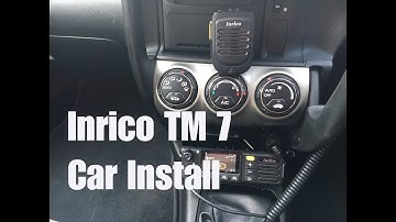 Installing my Inrico TM7 in the car