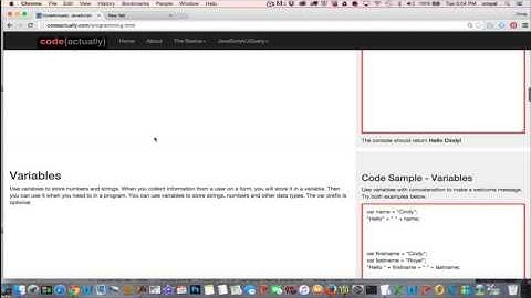 Data Types, Concatenation, Variables and Substrings