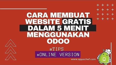 TIPS CARA MEMBUAT WEBSITE GRATIS DAN BAGUS DALAM 5 MENIT MENGGUNAKAN ODOO