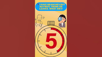 I Have Branches But No Fruit, Trunk or Leaves — Can You Guess? 🤔 | Guess If You Can #brainteaser