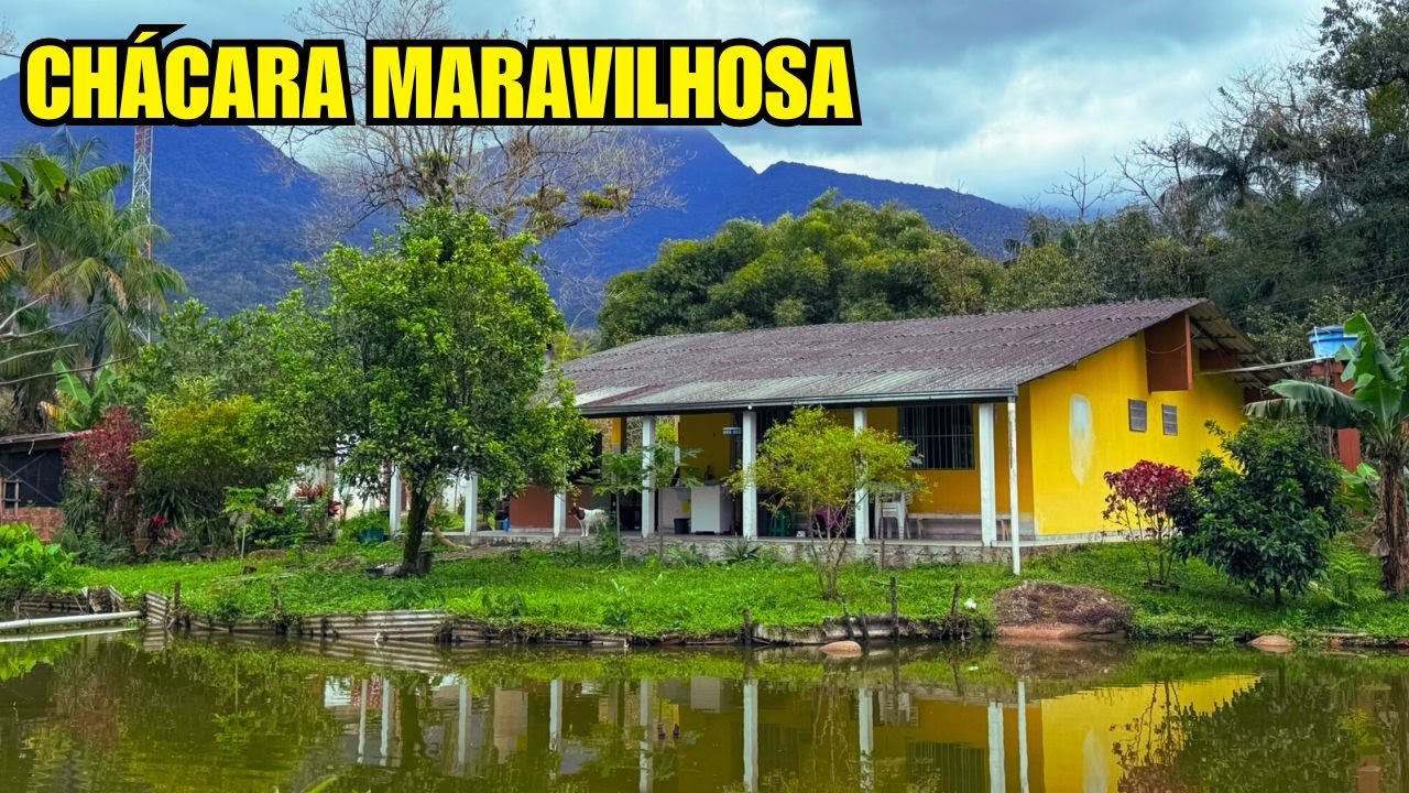 VENDIDO / CHÁCARA COM TANQUES DE PEIXE + POMAR + CASA 177m² em ANTONINA-PR – Só R$395mil
