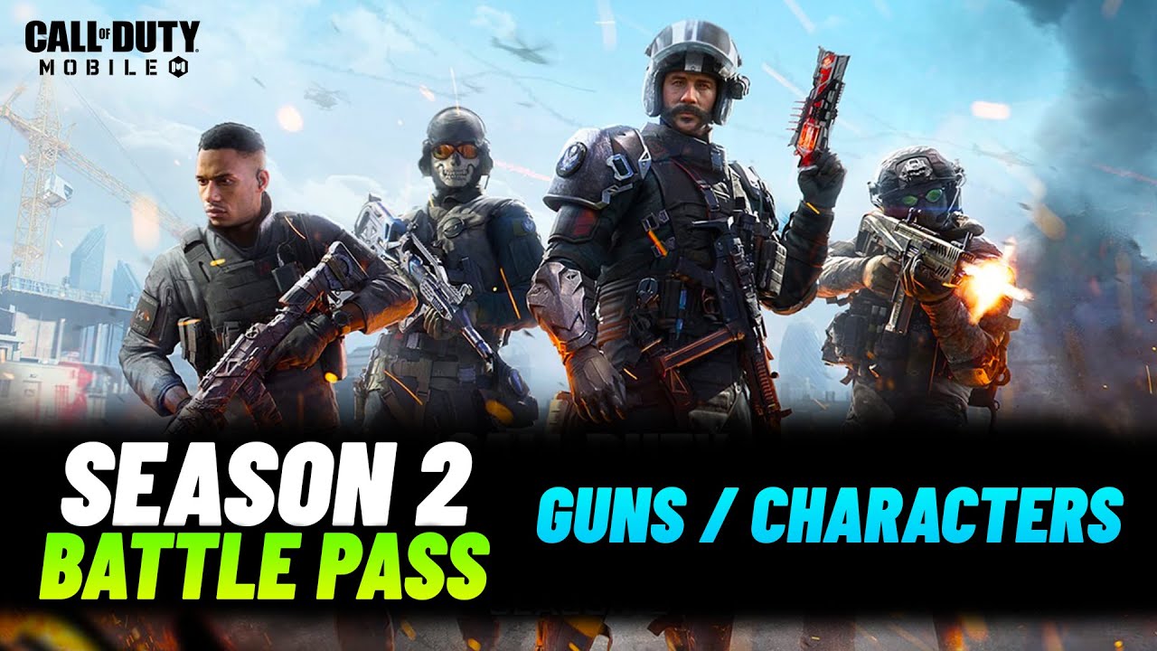 Season 2 Battle Pass Guns & Characters Codm All Bp Skins Rewards S2