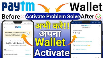 Paytm Wallet Activate Kaise Kare 2023  Paytm Wallet Activate Problem  How To Activate Paytm Wallet//