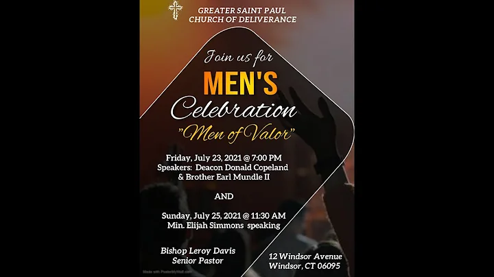 7.23.2021  -"Men of Valor" Mens Service