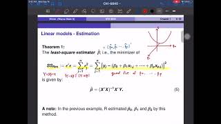 6840-09-16-4: Chapter 1 - Linear model - estimation of beta