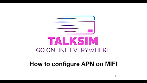 MIFI WiFi hotspot APN setting method