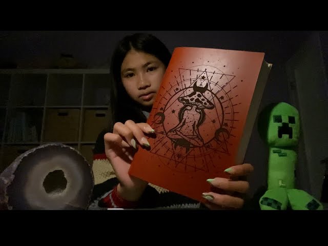 ASMR the rude mysterious girl sits next to you in class 🔮🍄📚✏️