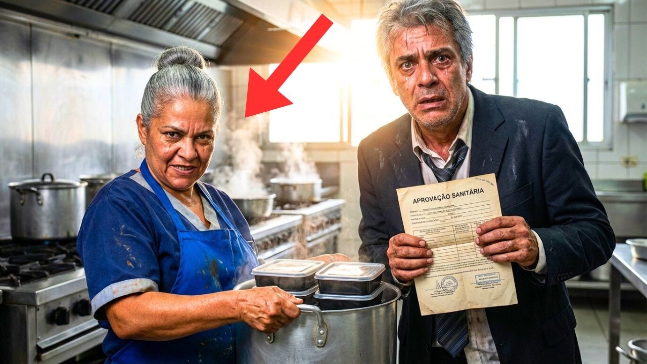 BUSINESSMAN RETURNS FROM HOSPITAL BANKRUPT… AND SEES HIS COOK SELLING MEALS AT COMPANY DOOR...