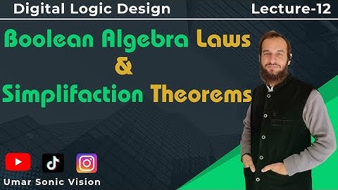 Lecture#12 I Digital Logic: Boolean Algebra Laws, Theorems & Simplification