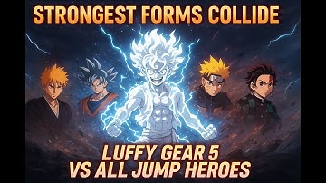 Luffy Gear 5 vs All Jump Characters’ Strongest Forms ⚡🔥 | Ultimate Anime Showdown