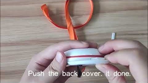 CallToU Caregiver Pager Call Button How to Attach Lanyard