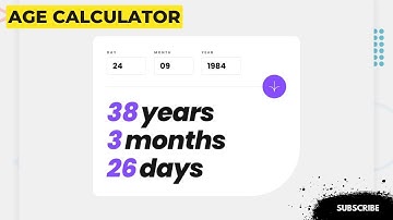 Age Calculator 💻🗓 Html | Sass | JavaScript