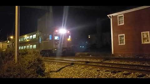 Marc commuter, returning to the yard in Brunswick md, after arriving from Washington, dc with a Gp39