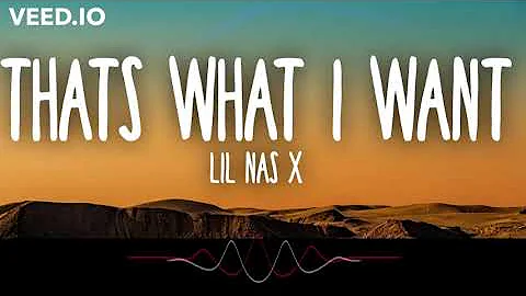 Lil Nas X   THATS WHAT I WANT Clean Bass Boost