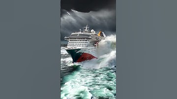 Can a Cruise Ship Outrun a Tidal Wave? #wavescrashing #waves #cruiseship