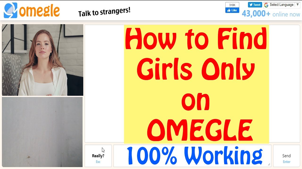 Omegle chat only girls