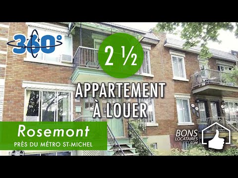 Appartement à louer / Visite virtuelle 360° / Apartment tour - Rosemont 2 ½ (BonsLocataires.com)