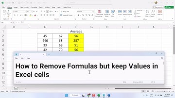 Remove All Formulas from an excel sheet and Keep Values using Shortcuts