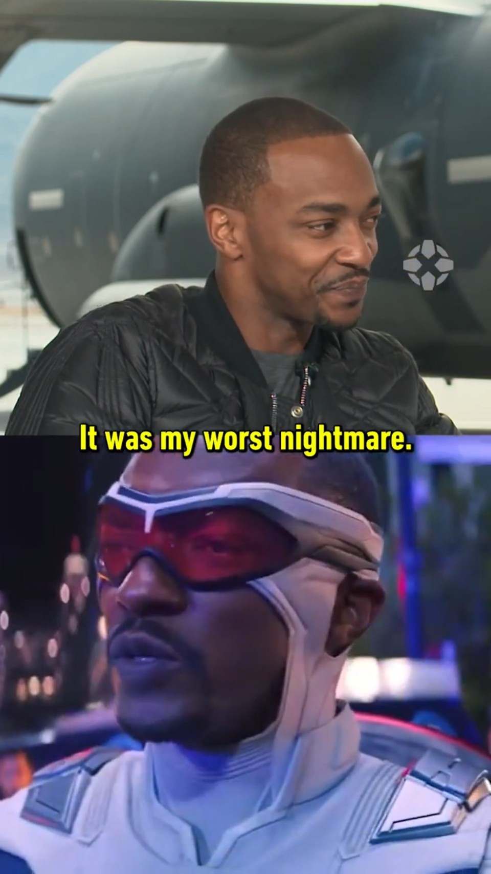 Why Anthony Mackie got rid of the white cowl